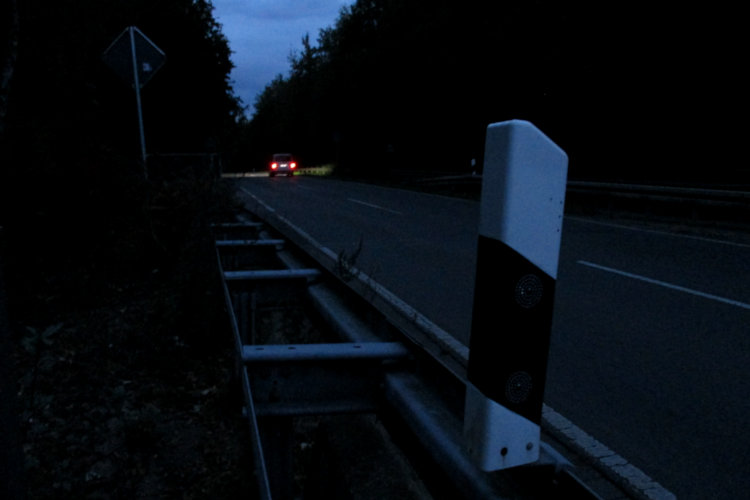 Haster Brücke in der Nacht