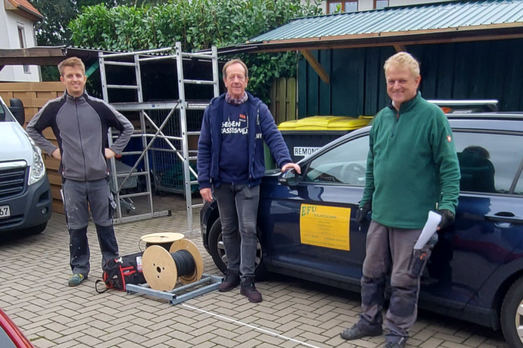 Photovoltaikinstallation Tafel