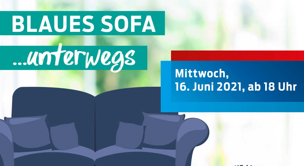 Blaues Sofa