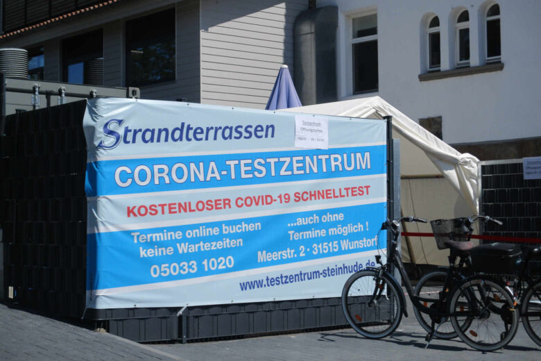 Schnellteststation in Steinhude