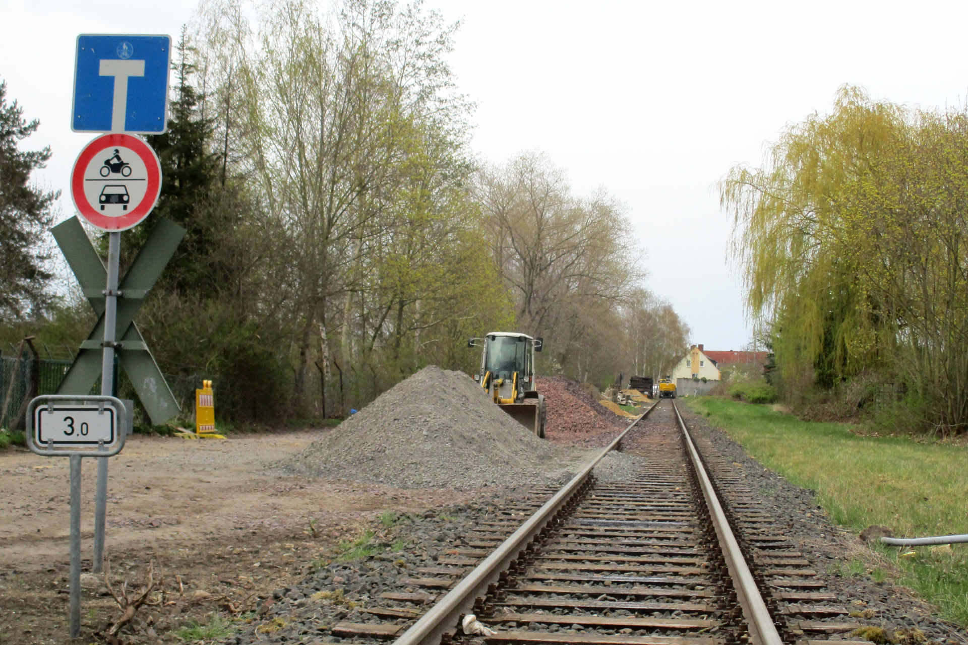Baustelle Bahnübergang