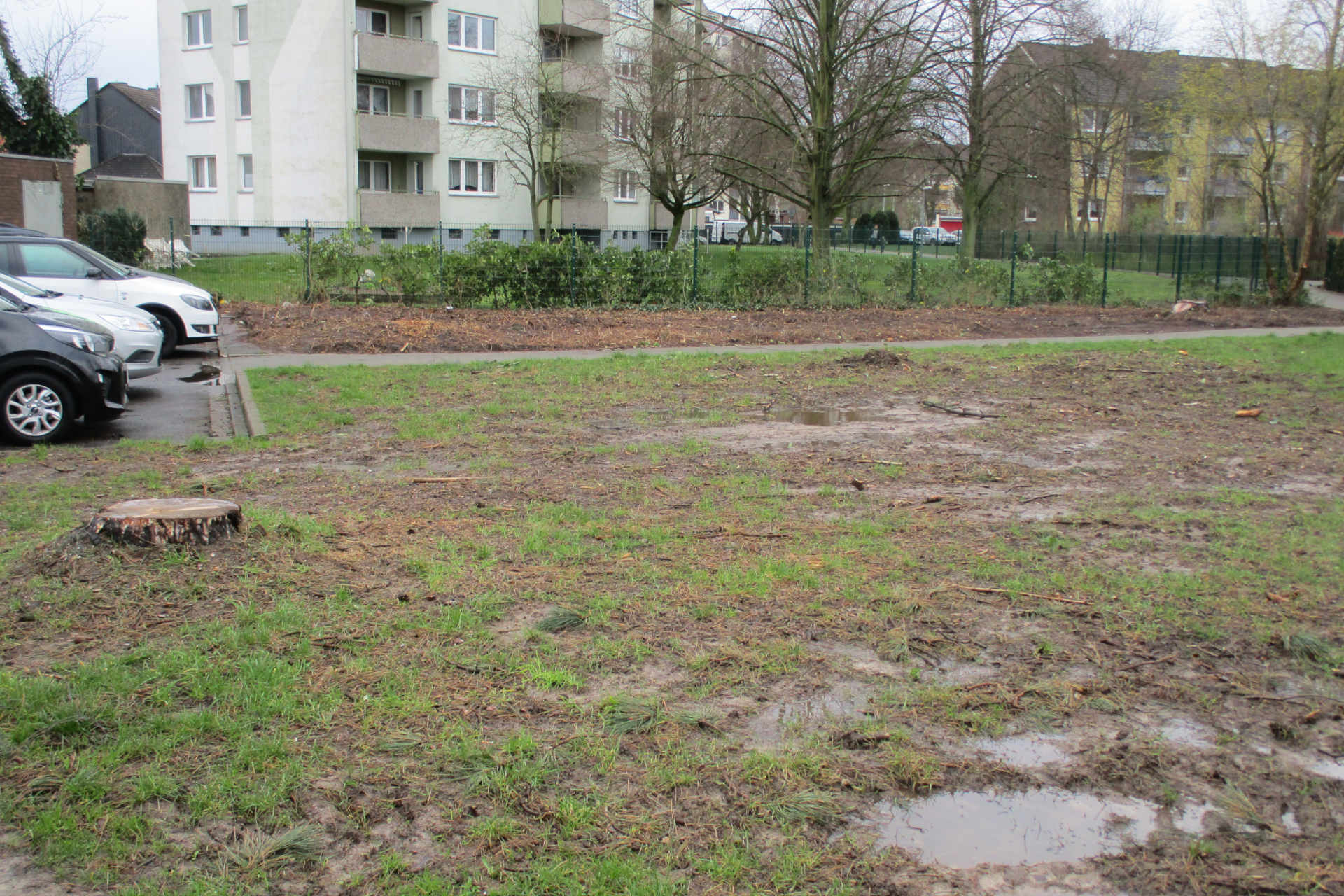 Künftiger Parkplatz